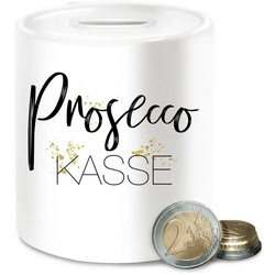 Shirtracer Spardose Prosecco Geschenk Kasse, (1-tlg), Alkohol weiß