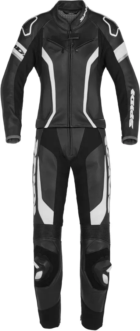 Spidi Laser Touring 2-Teiler Damen Motorrad Lederkombi, schwarz-weiss, Größe 46