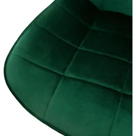 ML-Design Bürostuhl, Grün, Sitzfläche aus Samt, Metallgestell, Polsterstuhl mit Rückenlehne, höhenverstellbar, 360° Drehstuhl mit 5 Rollen,