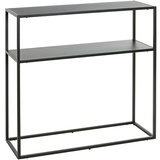 Haku-Möbel HAKU Möbel Regal, Metall, schwarz 80,0 x 30,0 x 80,0 cm