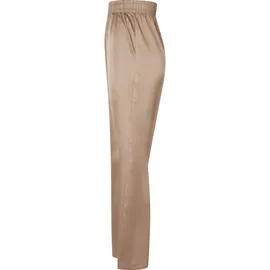 URBAN CLASSICS Satin Wide Hosen Soft taupe 4XL