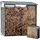Quick Star Kaminholzregal Aluminium 185 x 70 x 185 cm mit Wetterschutz Grau/Transparent