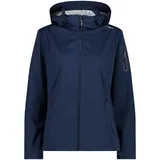 Leichte Softshelljacke für Damen mit abnehmbarer Kapuze Blaues Eis D38