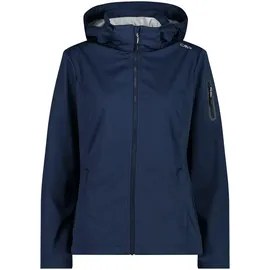 CMP - Leichte Softshelljacke für Damen mit abnehmbarer Kapuze, Blaues Eis, D38