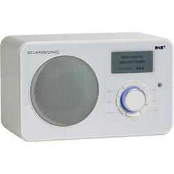 Scansonic IN220BT (Internetradio, DAB+, WLAN, Bluetooth), Radio, Weiss