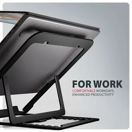 AXAGON STND-LAB Aluminium-Laptop-Ständer 10" - 17.3" höhenverstellbar, faltbar, Aluminium Laptop- Tablet-Ständer, schwarz