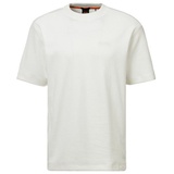 Boss T-Shirt mit Label-Stitching, Weiss, XXL