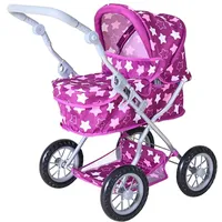 Knorrtoys Puppenwagen First - Star Dark pink
