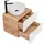 Lomadox Lomado Waschtisch, weiß Holzwerkstoff, 60x68x46 cm Badezimmer, Badezimmerschränke, Waschtischkombinationen