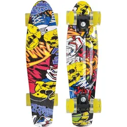 SCHILDKRÖT Skateboard Retro Skateboard FREE SPIRIT, Keine Farbe, ONE SIZE