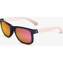 Sonnenbrille Wandern MH T140 Kinder ab 10 Jahren Kategorie 3 blau/rosa stahlblau|quarzrosa No Size