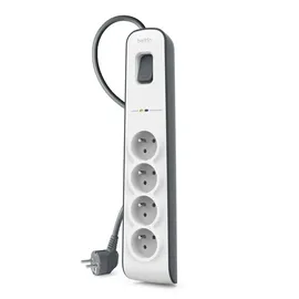 Belkin Steckdosenleiste 2 m Grau/Weiß 4 St.