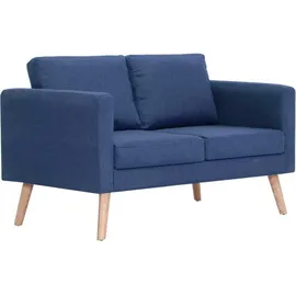 vidaXL 2-Sitzer-Sofa Stoff Blau