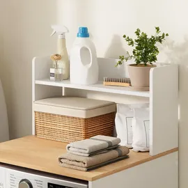 SoBuy Wäscheschrank 1 Fachboden Weiß 65x60x126cm Modern Bzr224-wn