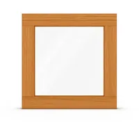 Fenster, Holz, Classic 68 mm, Meranti Eiche hell 325, 2-fach Verglasung, festverglast, 510x510 mm, individuell konfigurieren