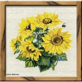 Riolis Stickbildset Kreuzstich "Sonnenblumen", Zählmuster