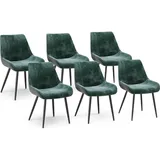 Vicco Vicco, Esszimmerstuhl Eleganza, Grün, 6er Set