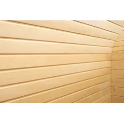 Wolff Finnhaus Lindenholz im Umkleideraum für Sauna Luago 3x2