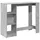 vidaXL Bartisch mit Regal 124 x 46 x 103,5 cm Grau