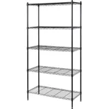 TOOLCRAFT TO-10565271 Lagerregal-Komplettregal 160 kg (B x H x T) 900 x 1815 x 400 mm Stahl Schwarz