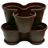 ENGELLAND Blumenständer 43,5 x 32 x 46 cm Braun