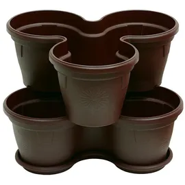 ENGELLAND Blumenständer 43,5 x 32 x 46 cm Braun