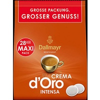 Dallmayr Crema d'Oro INTENSA Kaffeepads Arabicabohnen kräftig 28 Pads