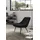 SalesFever Relaxsessel Toulon Samt 76 x 85,6 x 85,6 cm Schwarz mit Kissen