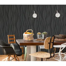 Erismann Vliestapete 10,05 x 0,53 m schwarz 13191-30