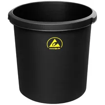 BJZ A-34062 A-34062 ESD Papierkorb 18 l (Ø x H) 310 mm x 320 mm Kunststoff Schwarz 1 St.