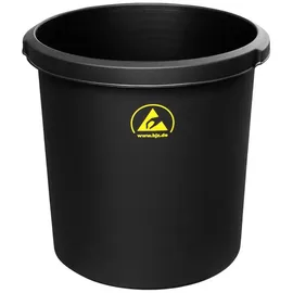 BJZ A-34062 A-34062 ESD Papierkorb 18 l (Ø x H) 310 mm x 320 mm Kunststoff Schwarz 1 St.