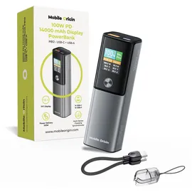 mobile origin MO-100WPD-PB12, 14000 mAh 100 W Grau