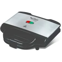 Moulinex SM156D Ultracompact Metal Sandwich-Maker, Platten mit Antihaftbeschichtung