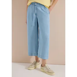 Cecil Stoffhose High Waist Blau XXL