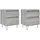 vidaXL Nachttische 2 Stk. Grau Sonoma 40x35x50 cm Holzwerkstoff