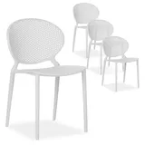 Homestyle4u Gartenstuhl 4er Set in Grau 2472