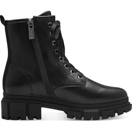s.Oliver Damen Stiefeletten ohne Absatz zum Schnüren Vegan, Schwarz 37 EU