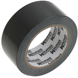 Americana Tape "Muscle" Schwarz Farbe 48 mm. x 25 mertos. Superresistent, Abdichten, Reparieren, Verbinden, Fixieren, Befestigen, Verpacken.