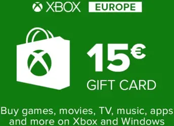 Xbox Live-Geschenkkarte 15€ (Euro-Raum)