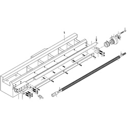 PROXXON 24400-02-01 Bett mit geschliffener Führung für Drehmaschine PD400