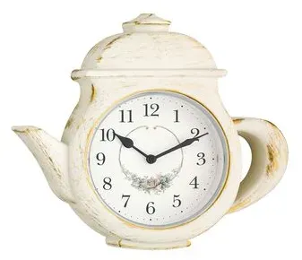 Mebus Quarzwanduhr 56480 Ø 29 cm Kunststoff Weiß
