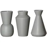 Ritzenhoff & Breker Kalmar Vasen-Set 20 cm 3-teilig grau