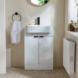 Waschtischunterschrank mit Waschbecken 550mm (Farbe wählbare) - Farbe und Design der Griffe wählbar - Cluo
