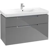 Villeroy & Boch Waschtischunterschrank 2 Auszüge 98,7 x 59 x 44,9 cm Grau