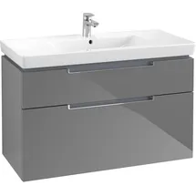 Villeroy & Boch Waschtischunterschrank 2 Auszüge 98,7 x 59 x 44,9 cm Grau