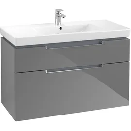 Villeroy & Boch Waschtischunterschrank 2 Auszüge 98,7 x 59 x 44,9 cm Grau