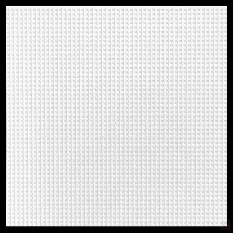 Klemos KL-20078 Klemmbaustein Grundplatte Groß 50x50 Weiß (40cmx40cm)