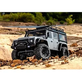 TRAXXAS RC-Auto Land Rover Defender 1:18 4WD RTR silber (TRX-4M)