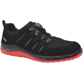 ELTEN Halbschuh schwarz-rot MADDOX BOA black-red Low ESD, S3, EU-Schuhgröße: 37