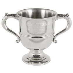 Casa Padrino Trophäe Silber 36 x H. 47 cm - Luxus Dekoration